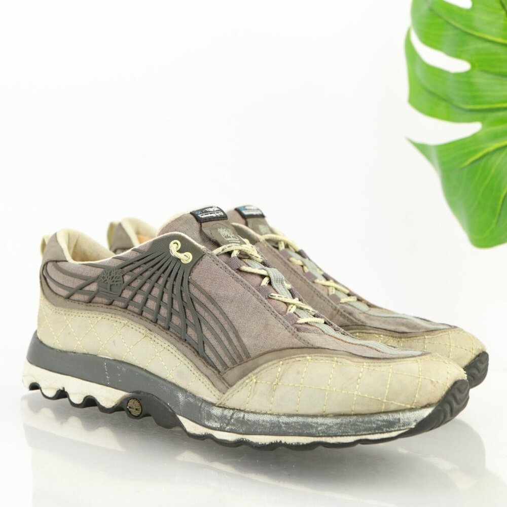 Timberland Womens Trail Wave Sneaker Size 11 Gray Leather HIking Outdoor Shoe‎